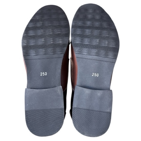 YangXieJiang Patent Leather Two Tone Brown Men's Derby Shoes Size 40 EU / 7.5 US - Picture 7 of 11